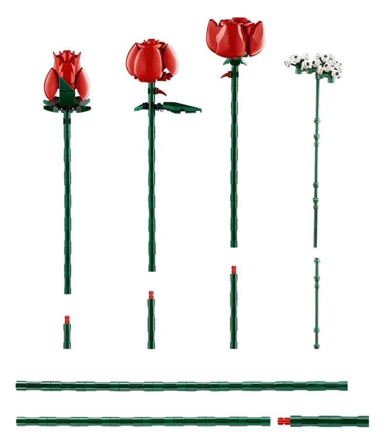 ‼️В КОРОБЦІ‼️ Конструктор Icons – Букет троянд з ромашками 1/1 з LEGO — фото 5