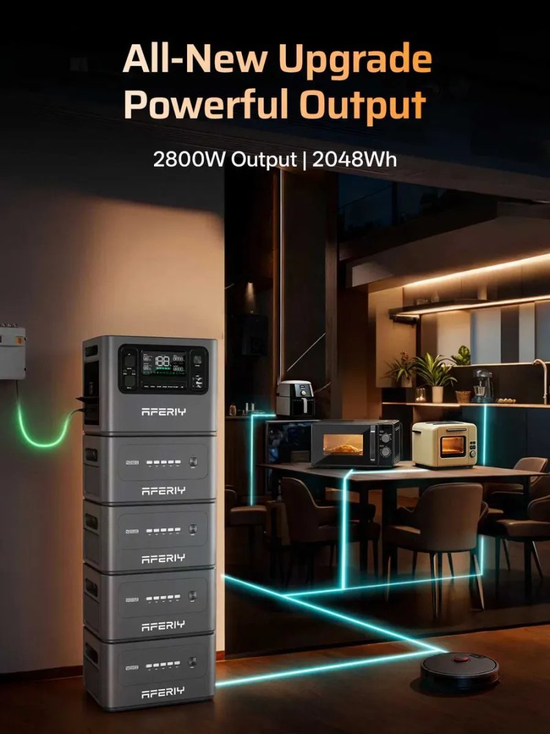 ‼️‼️В НАЯВНОСТІ‼️‼️Зарядна станція AFERIY P280 2800W/2048-10240Wh‼️ — фото 6