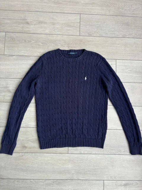 В'язаний Светр Ральф Лорен Вінтаж Ralph Lauren Vintage Size L Л Розмір Чоловічий Брендовий Свитер Кофта Косичка Світшот Кейбл-ніт Джемпер Оригінал