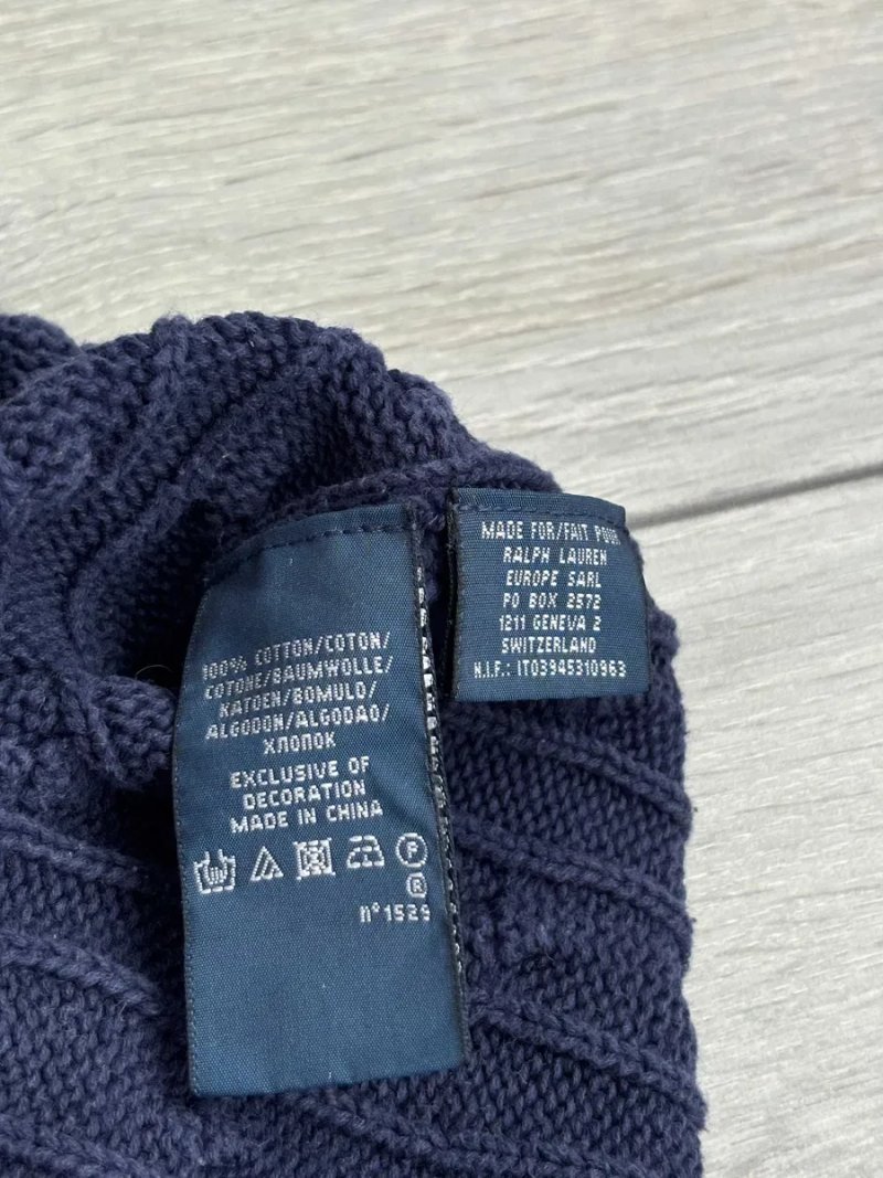 В'язаний Светр Ральф Лорен Вінтаж Ralph Lauren Vintage Size L Л Розмір Чоловічий Брендовий Свитер Кофта Косичка Світшот Кейбл-ніт Джемпер Оригінал — фото 7