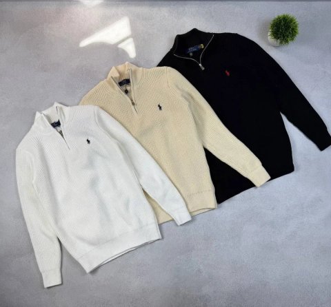 В’язаний зіп 1/3 світшот Polo Ralph Lauren/зіп кардиган Polo /кофта на замку поло ральф лаурен