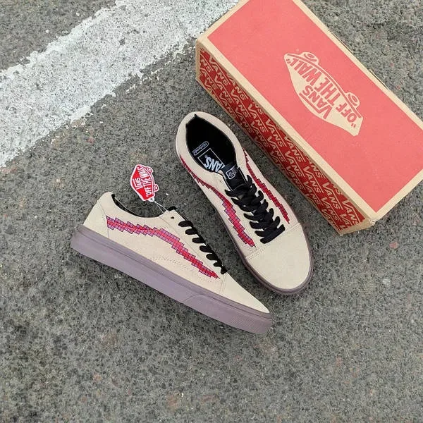 Vans old school бордовые бежевые кеды кроссовки красовки кросівки кеди вансы ванс  чоловічі жіночі  літні весняні 36 37 38 39 40 41 42 43 44 р — фото 2