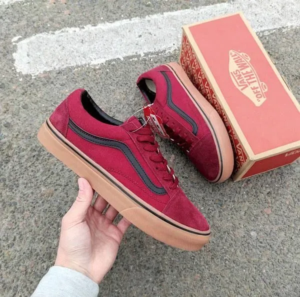 Vans old school бордовые бежевые кеды кроссовки красовки кросівки кеди вансы ванс  чоловічі жіночі  літні весняні 36 37 38 39 40 41 42 43 44 р — фото 6