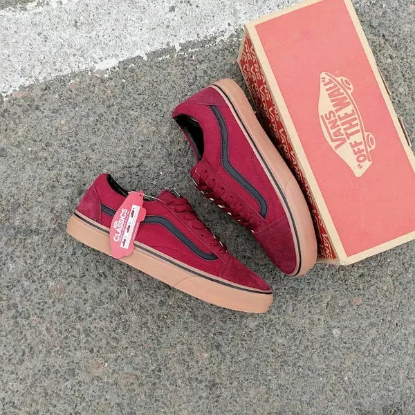 Vans old school бордовые бежевые кеды кроссовки красовки кросівки кеди вансы ванс  чоловічі жіночі  літні весняні 36 37 38 39 40 41 42 43 44 р — фото 8