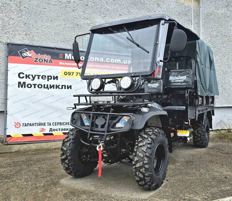 Вантажний квадроцикл Hummer 400cc Cargo (4x4) з кабіною та самоскидом! самий досконалий! H+L — фото 2