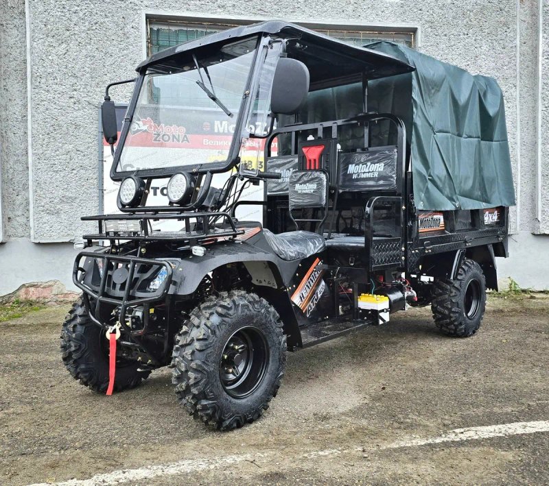 Вантажний квадроцикл Hummer 400cc Cargo (4x4) з кабіною та самоскидом! самий досконалий! H+L — фото 4