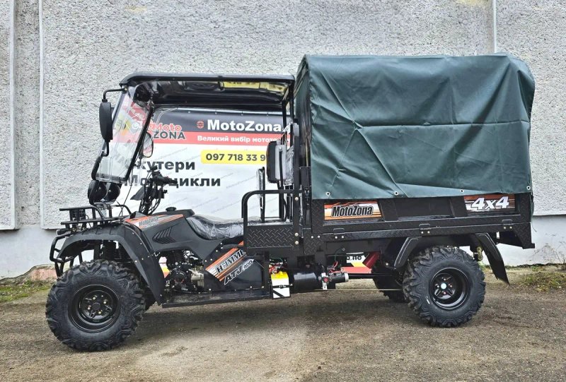 Вантажний квадроцикл Hummer 400cc Cargo (4x4) з кабіною та самоскидом! самий досконалий! H+L — фото 5