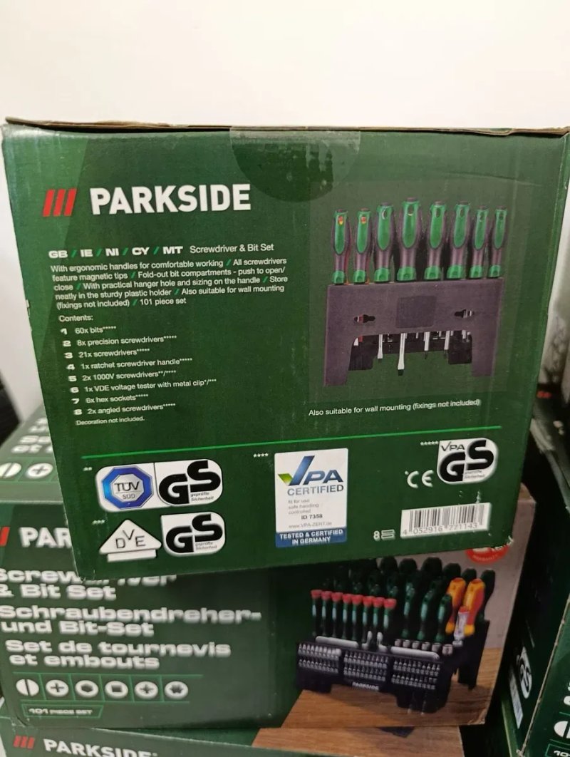 Великий набір викруток та біт 101шт Parkside, викрутки парксайд 101шт, набір викруток і біт parkside 101од — фото 4