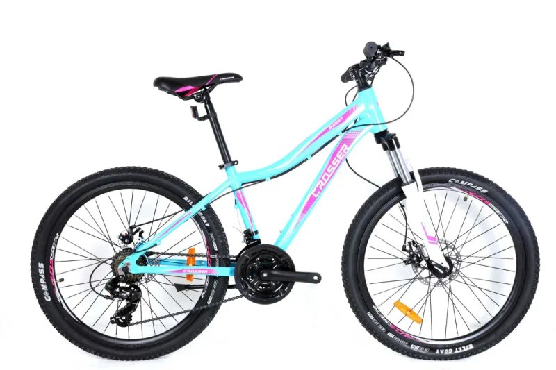 велосипед подростковый алюминиевый Crosser 24 и 26 Shimano Giant — фото 5