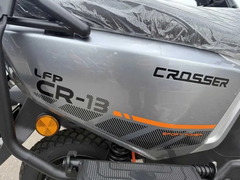 Велоскутер Crosser CR-13 PRO литий железо фосфат 76.8V/30AH/2000W 2026 - Сірий — фото 2
