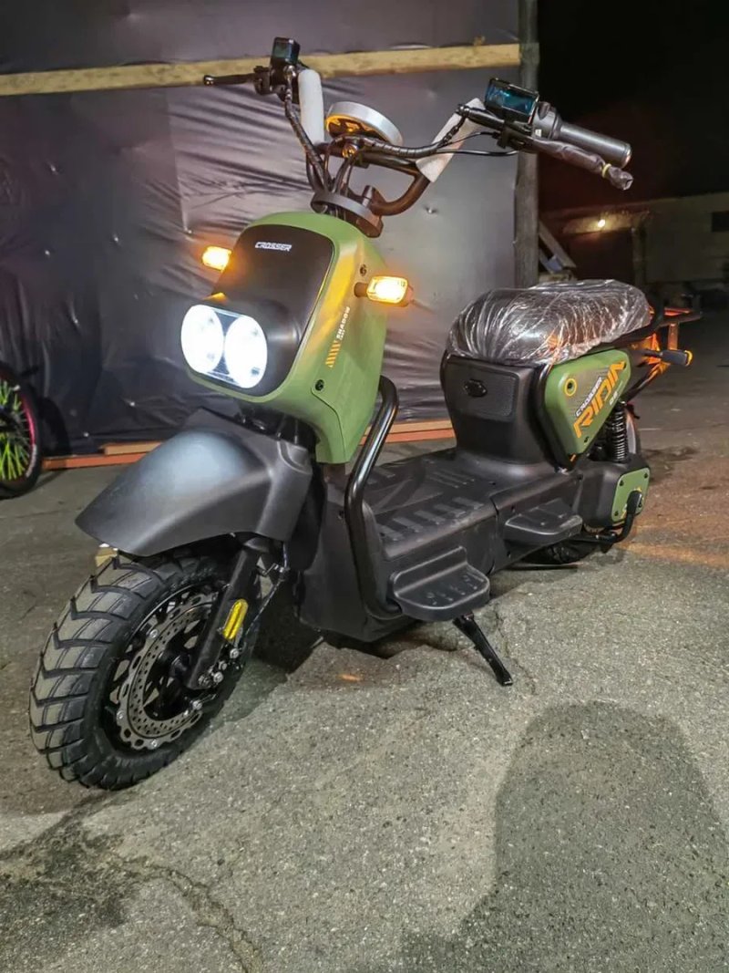 Велоскутер Crosser CR4 PRO LifePo 1200W 30AH синій електроскутер — фото 3