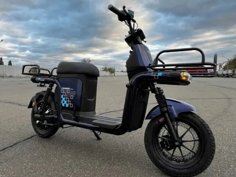 Велоскутер Crosser MAX літій батарея 60V/30AH/1200W - Синій