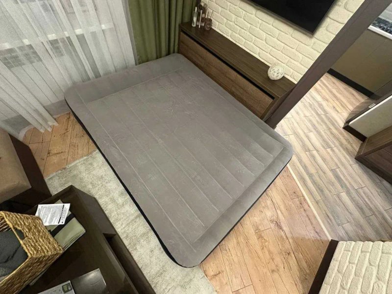 Велюровая кровать INTEX(двухспальная)с встроенным эл.насосом|До 300кг| — фото 5