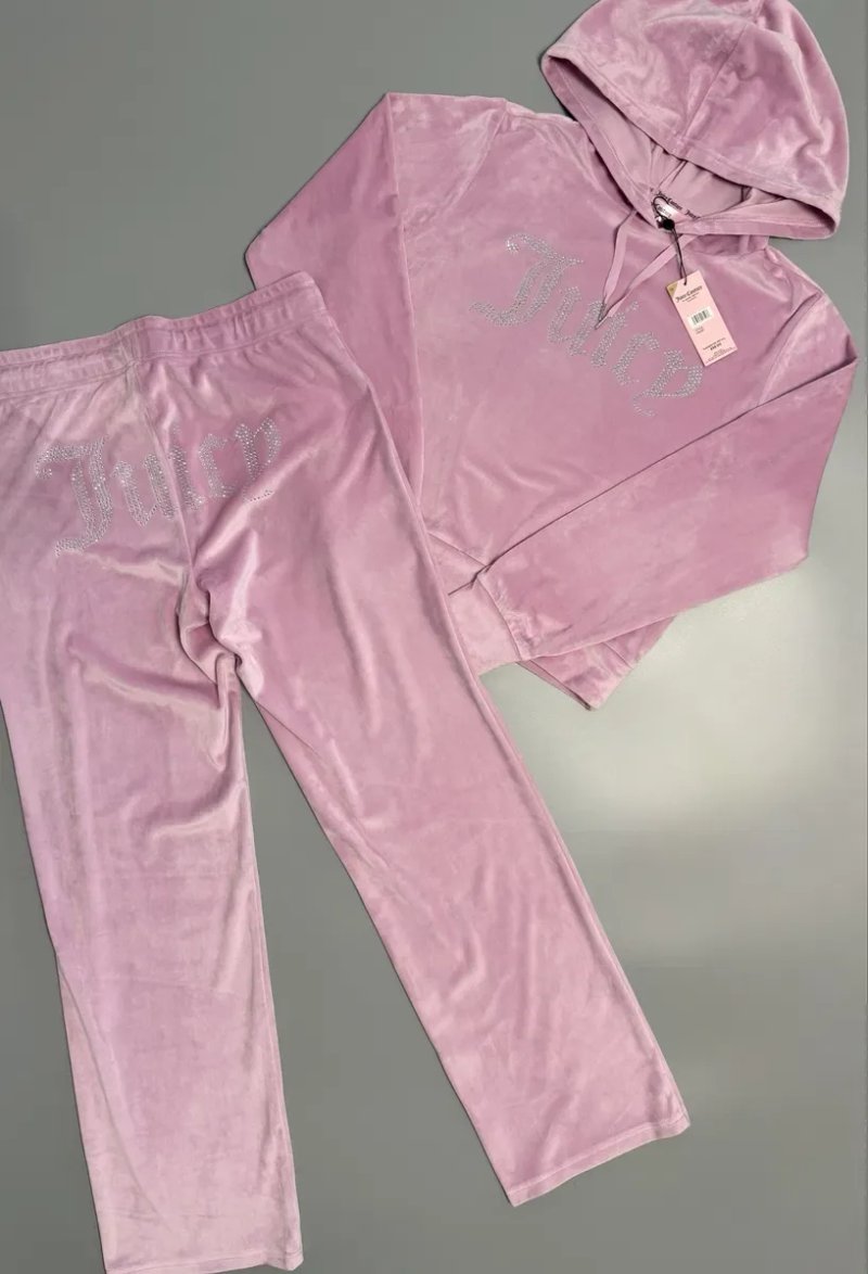 Велюровий домашній костюм Juicy Couture новий оригінал кофта худі і штани, футболка і шорти М — фото 5