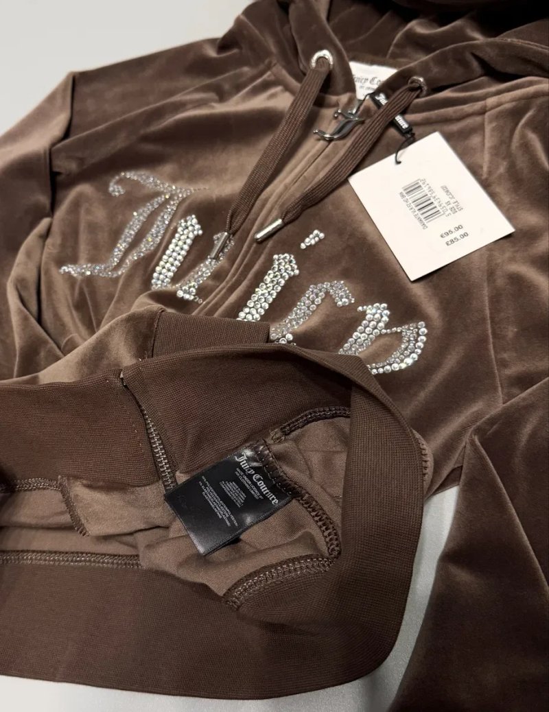Велюровий костюм Juicy Couture новий оригінал з бірками Xs коричневий — фото 4