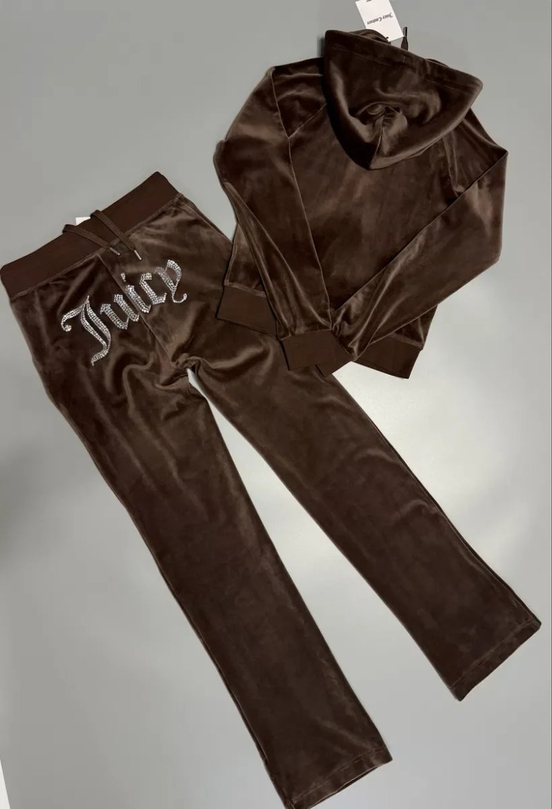 Велюровий костюм Juicy Couture новий оригінал з бірками Xs коричневий — фото 5