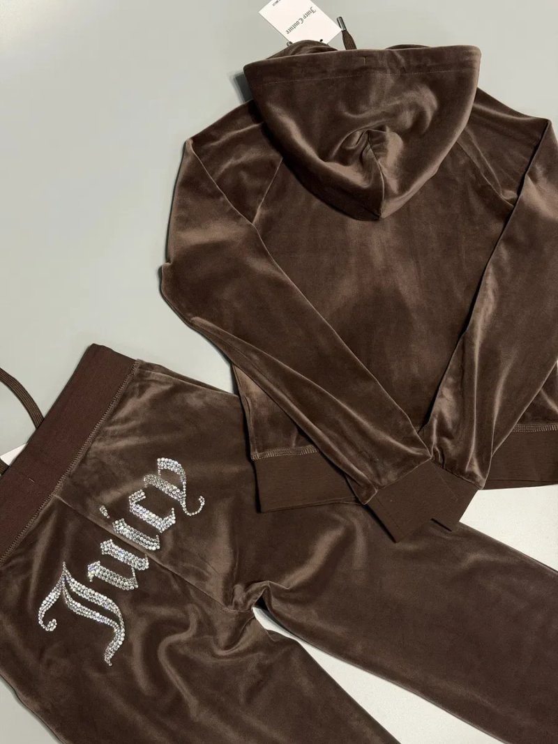 Велюровий костюм Juicy Couture новий оригінал з бірками Xs коричневий — фото 6
