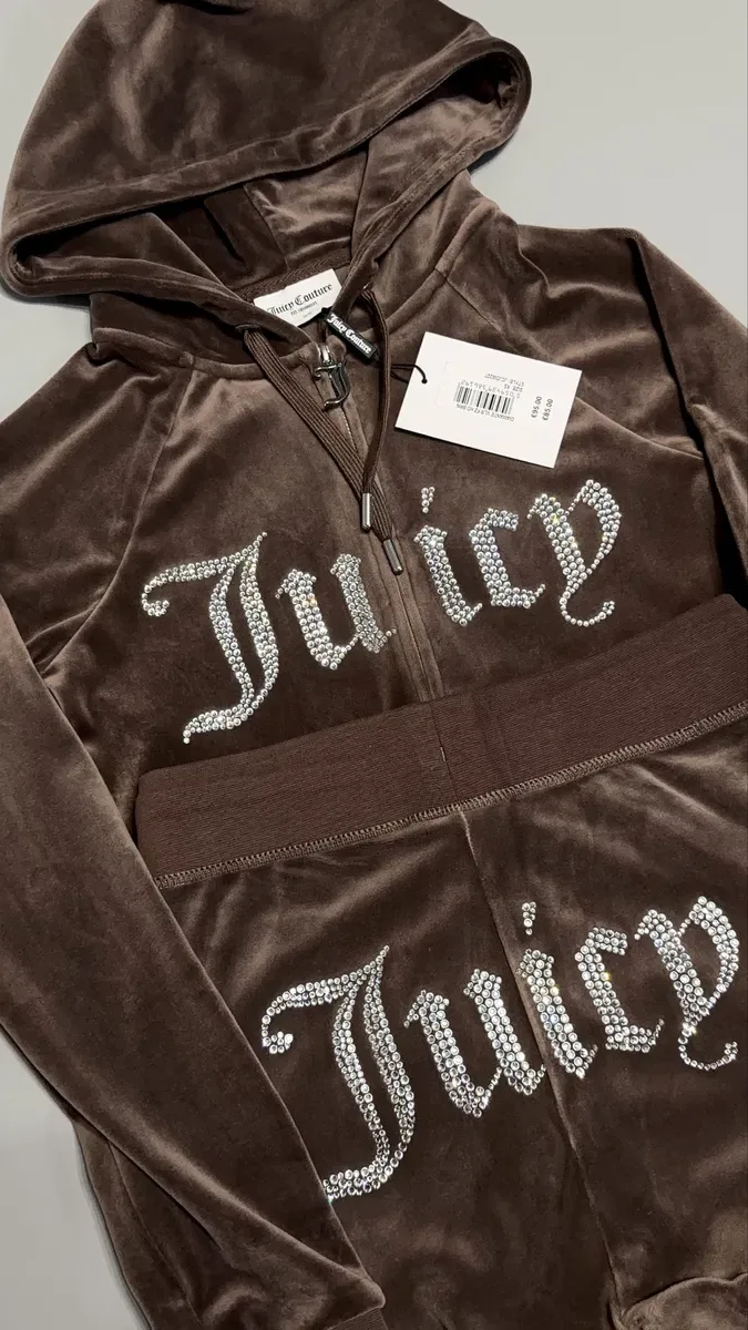Велюровий костюм Juicy Couture новий оригінал з бірками Xs коричневий — фото 7