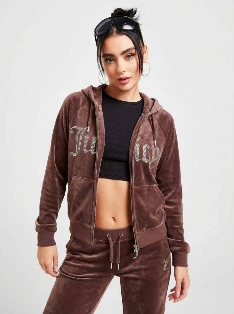 Велюровий костюм Juicy Couture новий оригінал з бірками Xs коричневий — фото 8