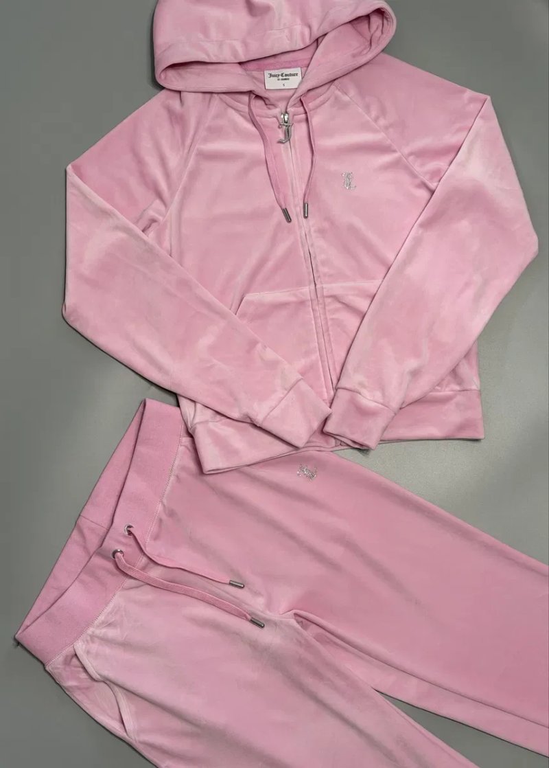 Велюровий Костюм Juicy Couture оригінал новий рожевий S, незначний брак — фото 2