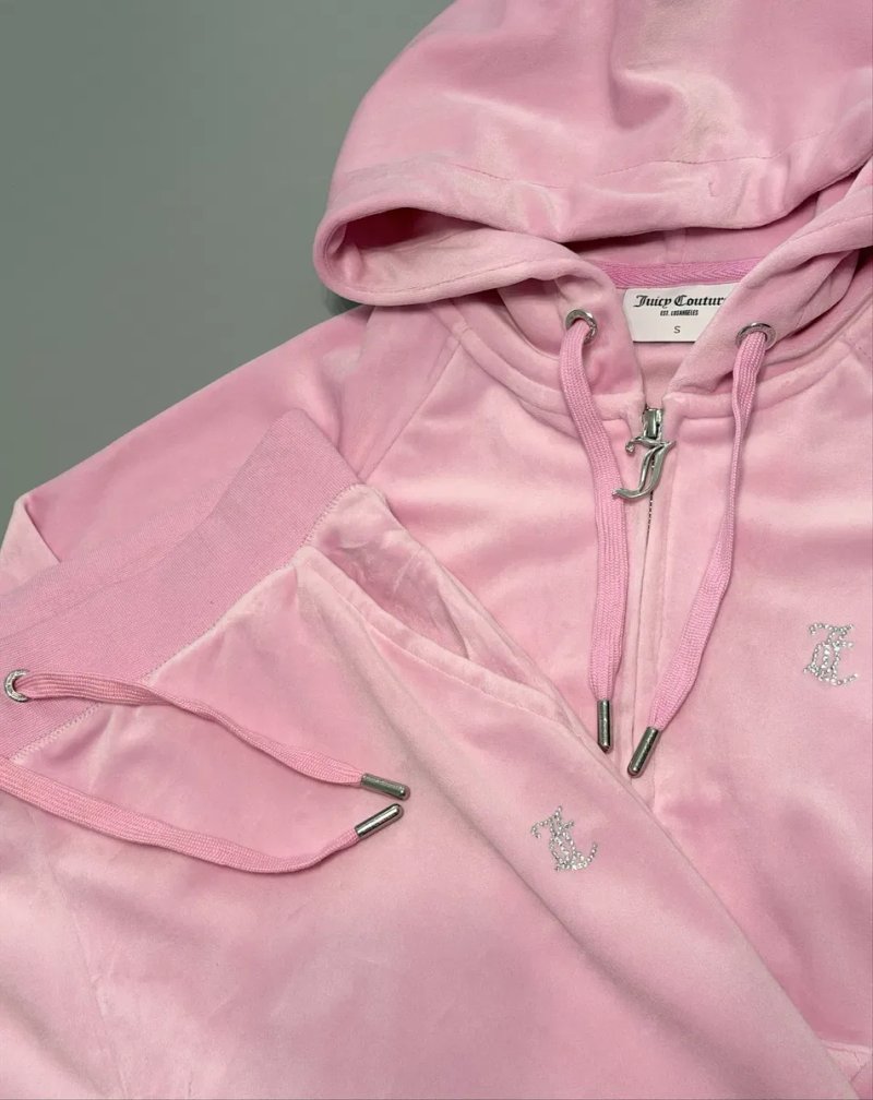 Велюровий Костюм Juicy Couture оригінал новий рожевий S, незначний брак — фото 4