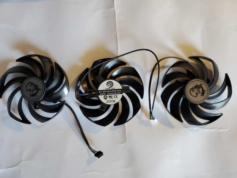 Вентилятор PowerLogic для MSI PLD09210S12HH (PLD09210B12HH) 86 мм 2шт — фото 8