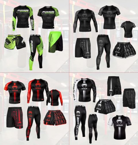 Venum Комплект 3 в 1 Logos Dark рашгард, футболка, шорты, леггинсы!