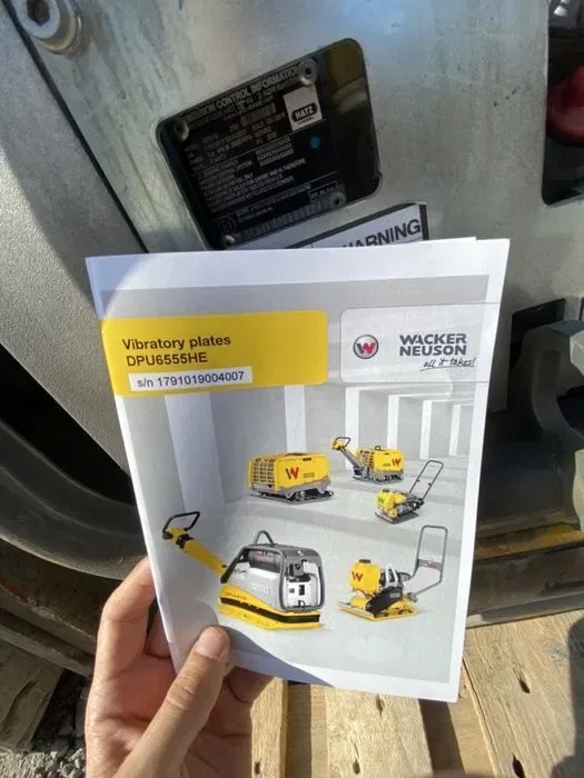 Виброплита Wacker Neuson DPU6555H 499кг 2019г вибротрамбовка трамбовка — фото 2