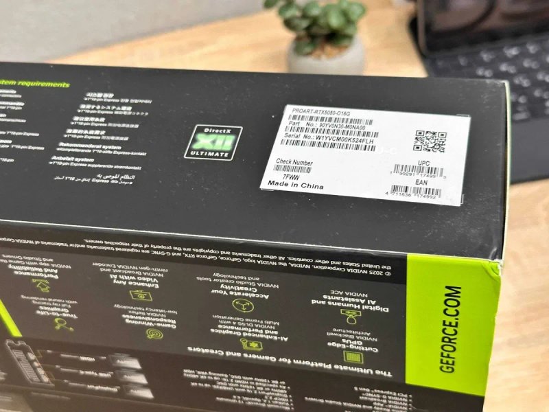 Відеокарта ASUS GeForce RTX 5080 ProArt OC 16GB GDDR7 DLSS4 (PROART-RTX5080-O16G) EU Нова!Магазин!Гарантія!Львів 16384MB асус/відяха/New/Graphics Card — фото 6