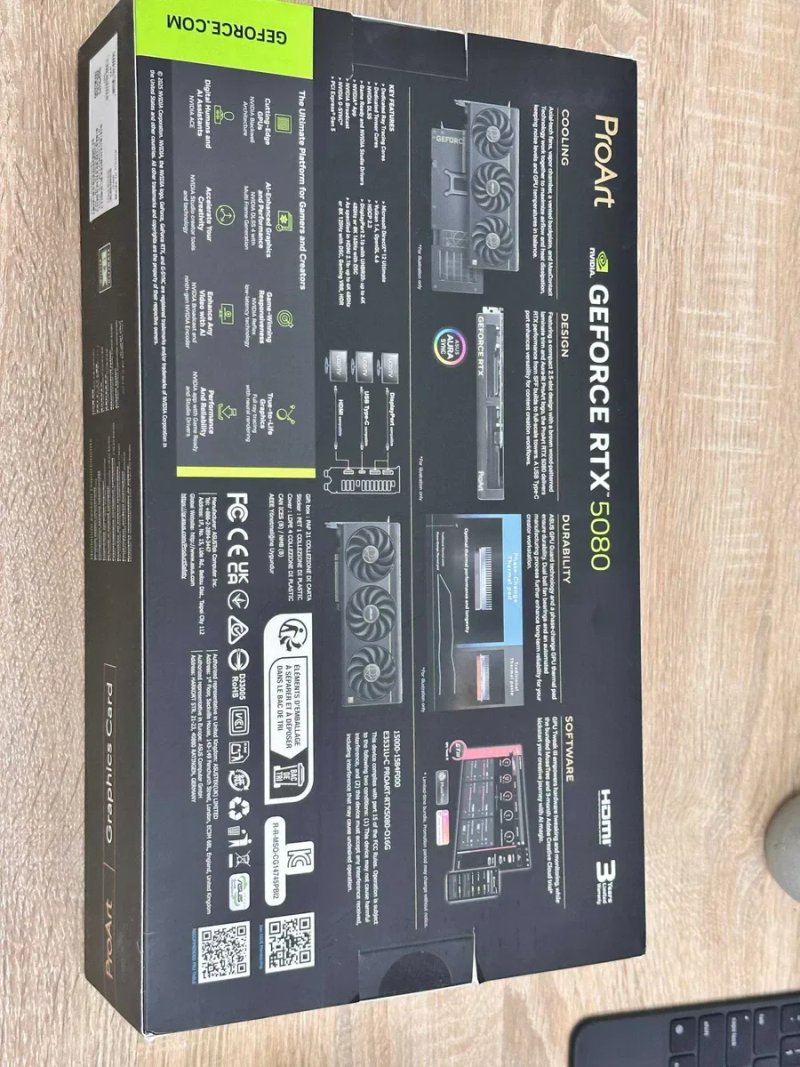Відеокарта ASUS GeForce RTX 5080 ProArt OC 16GB GDDR7 DLSS4 (PROART-RTX5080-O16G) EU Нова!Магазин!Гарантія!Львів 16384MB асус/відяха/New/Graphics Card — фото 7