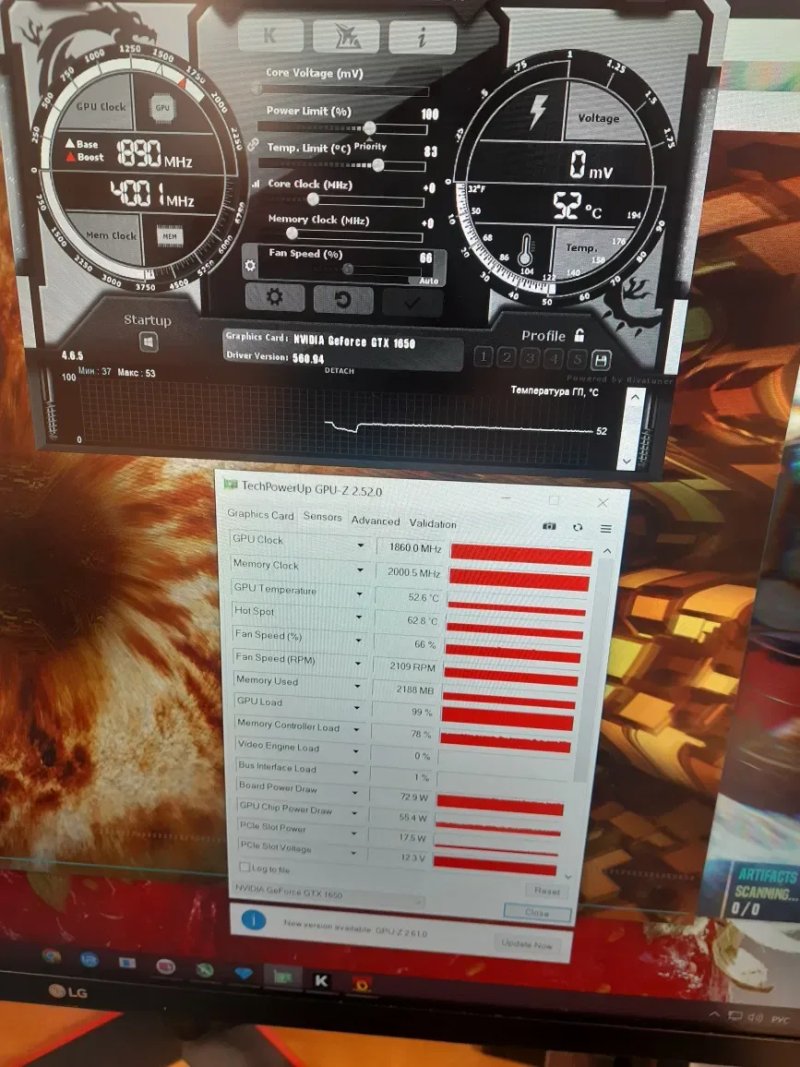 Видеокарта MSI GTX GAMING 1650 4GB КАК НОВАЯ! пломба и другие — фото 8