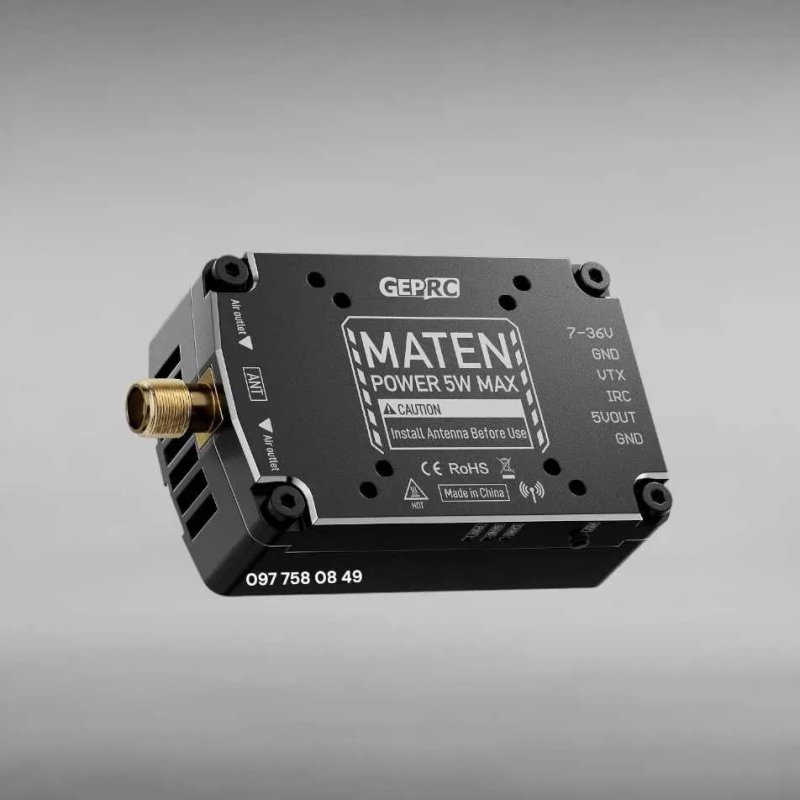 Відеопередавач Geprc Maten 1.2G 5W VTX PRO відео передавач 1.2 ггц 5вт — фото 2