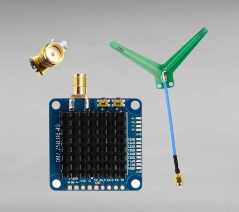 Відеопередавач MATEK 1.2-1.3G 2W VTX-1G3TE передавач mateksys 1.2ггц