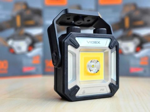 VIDEX VLF-M048 1500Lm портативний ліхтарик; Захист від води, ударів! Універсальний відекс 048 з червоним, зеленим світлом, магнітом. Лампа кемпінгова