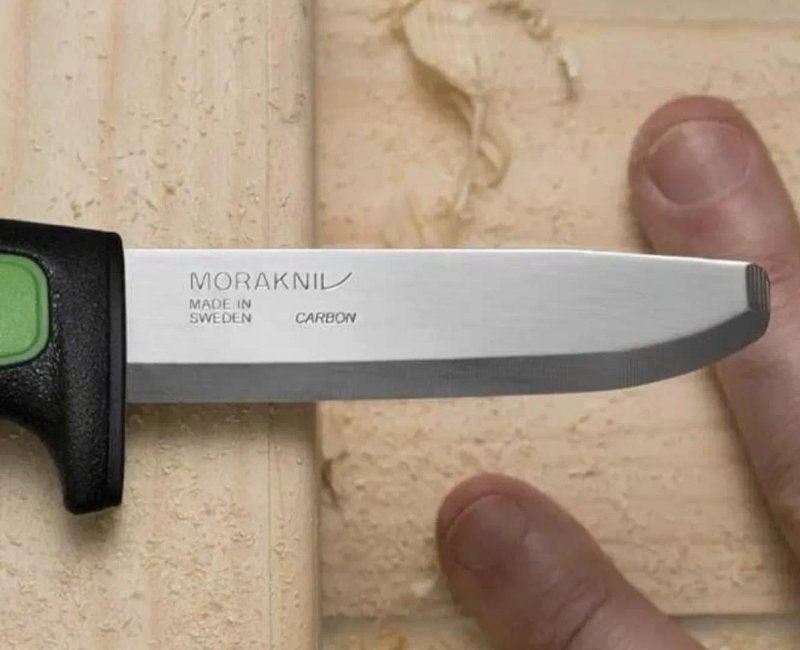 Викрутка Morakniv Safe Pro Carbon Steel Fixed Blade брелок Knife with Blunt Tip Mora Pro C Safe Мора нож брелок ніж ножичек зелений 13076 — фото 6