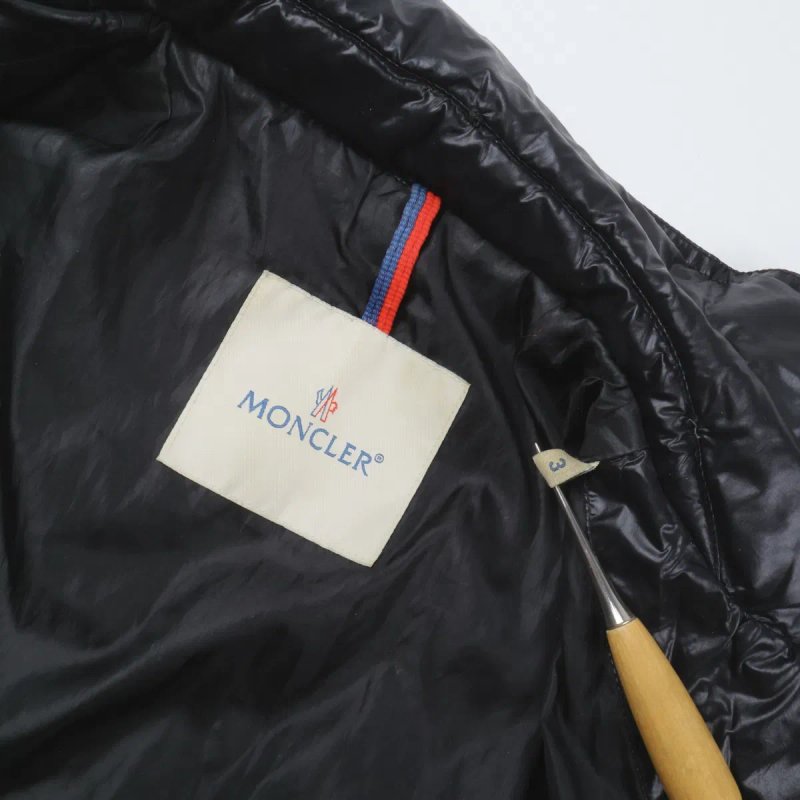 Vintage Women’s MONCLER Tulsa Puffer Down Full Zip Jacket Black — фото 6