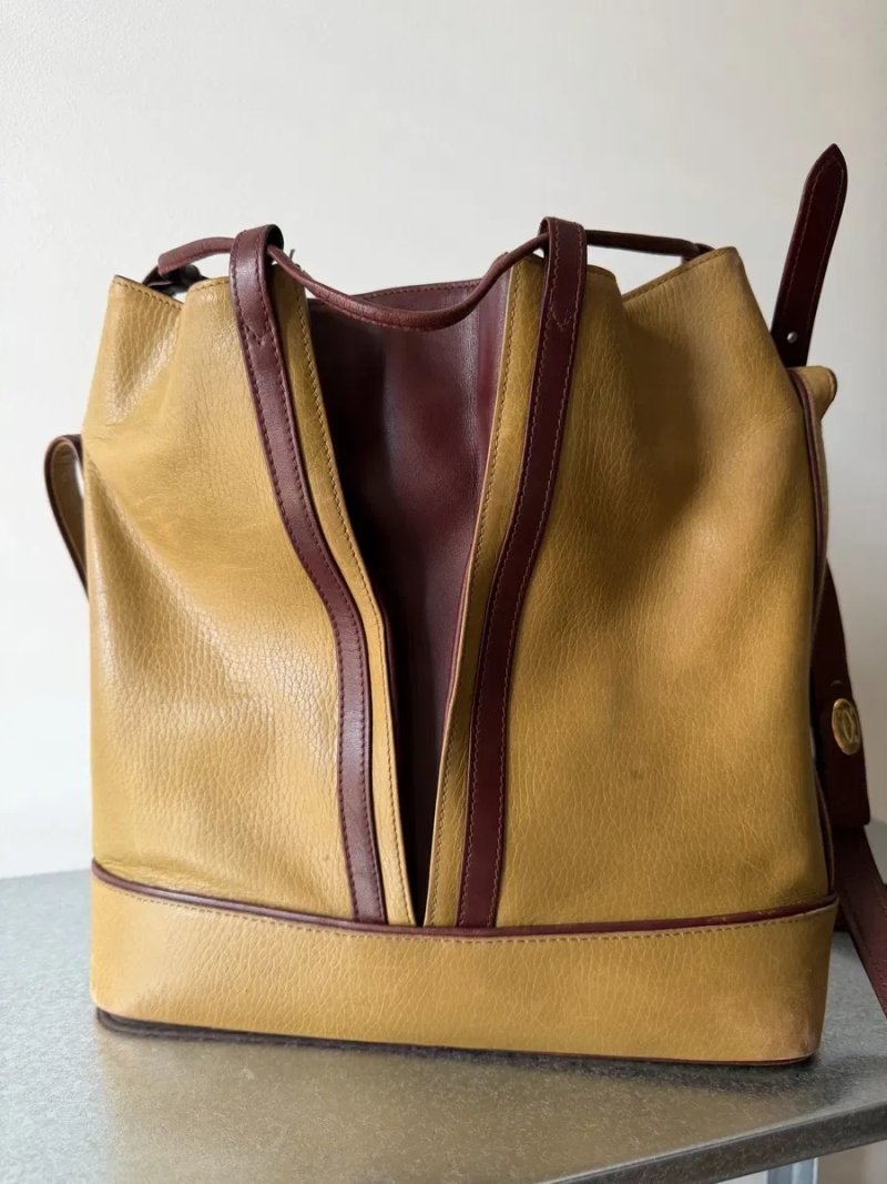 Вінтажна сумка Cartier, сумка-мішок, bucket bag — фото 4