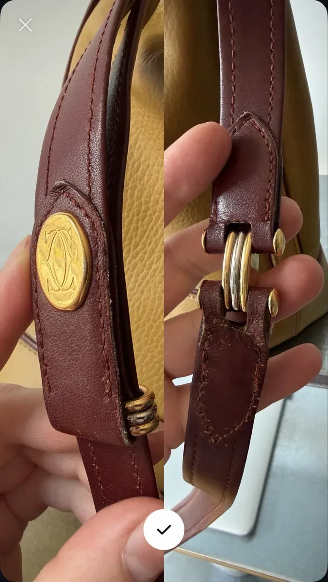 Вінтажна сумка Cartier, сумка-мішок, bucket bag — фото 6