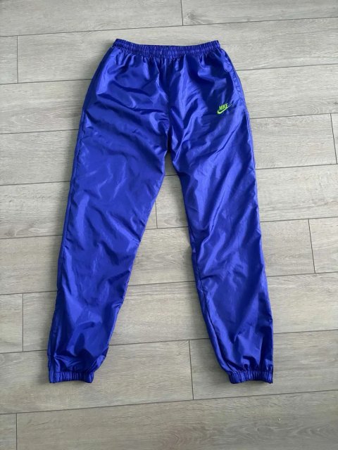 Вінтажні Чоловічі Спортивні Штани Найк Вінтаж Nike Vintage Retro Rare Y2K Nylon Drill Pants Swoosh Casual Size S С Розмір Брюки Кежуал Дріл Оригінал