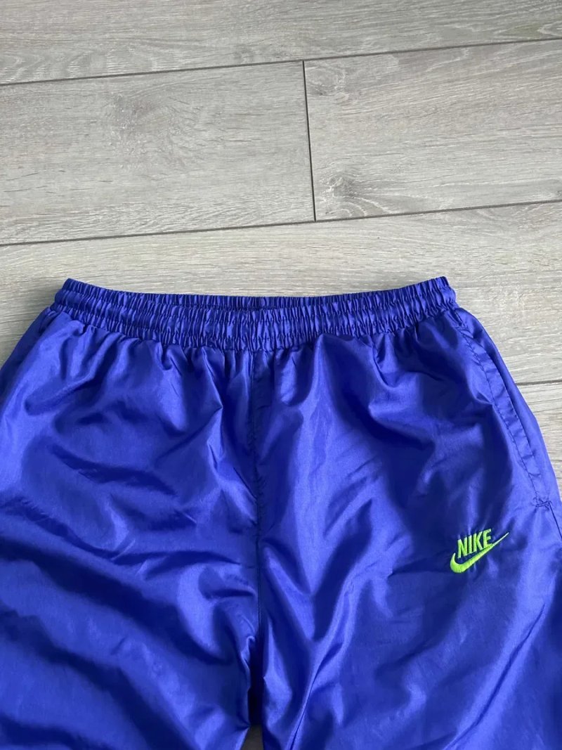 Вінтажні Чоловічі Спортивні Штани Найк Вінтаж Nike Vintage Retro Rare Y2K Nylon Drill Pants Swoosh Casual Size S С Розмір Брюки Кежуал Дріл Оригінал — фото 3
