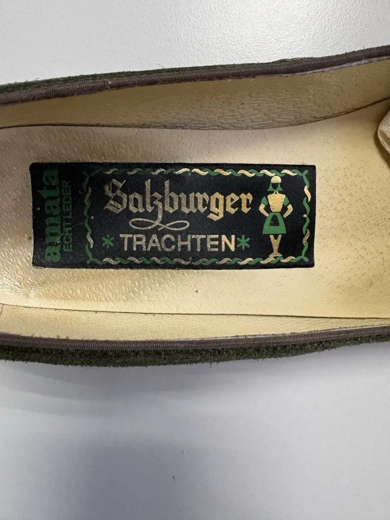 Вінтажні замшеві туфлі Salzburg Trachten (Австрія) — фото 3