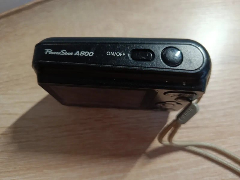 Вінтажний цифровий фотоапарат Canon PowerShot A800 (10 Мп, 3.3x зум) + чохол та елементи живлення — фото 2