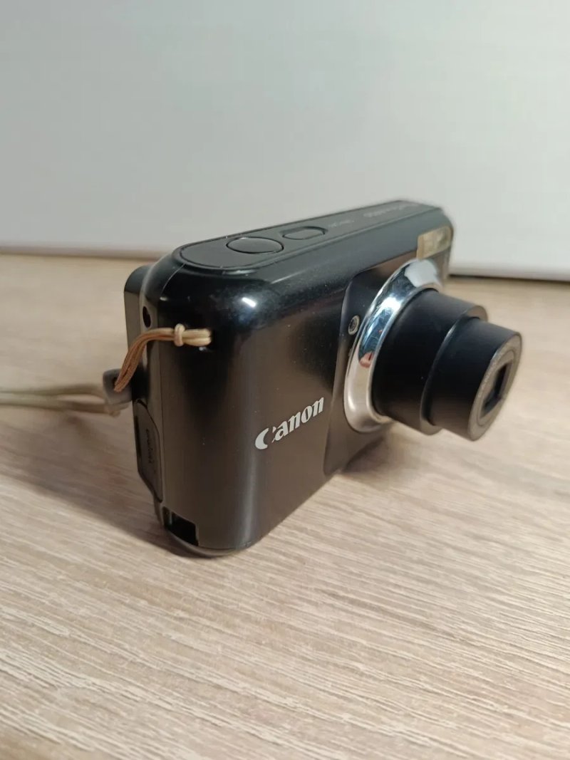 Вінтажний цифровий фотоапарат Canon PowerShot A800 (10 Мп, 3.3x зум) + чохол та елементи живлення — фото 5