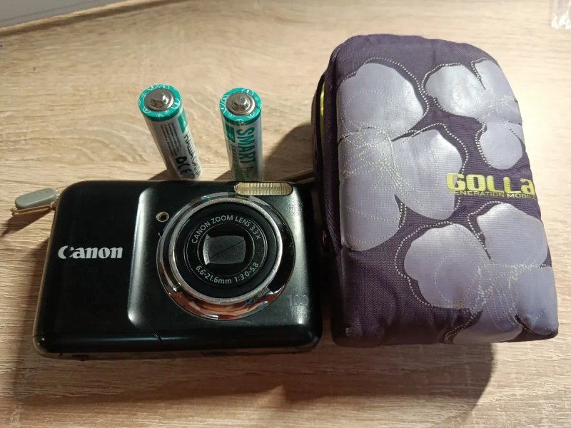 Вінтажний цифровий фотоапарат Canon PowerShot A800 (10 Мп, 3.3x зум) + чохол та елементи живлення — фото 6