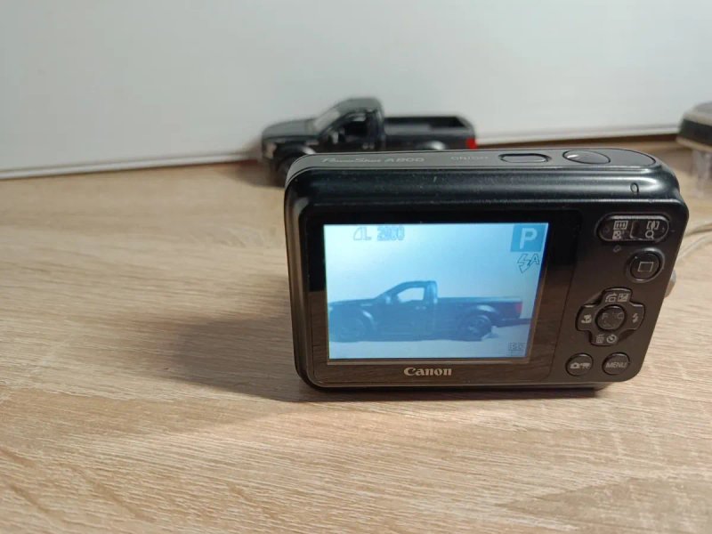 Вінтажний цифровий фотоапарат Canon PowerShot A800 (10 Мп, 3.3x зум) + чохол та елементи живлення — фото 7