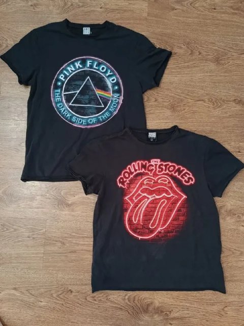 Винтажные футболки Amplified Clothing Pink Floyd / The Rolling Stones, M