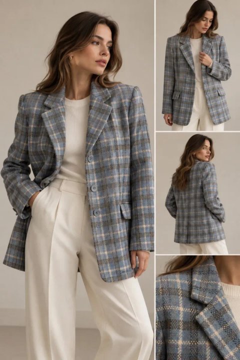 Вишуканий жакет пальто М/Onesize the coat стиль old money