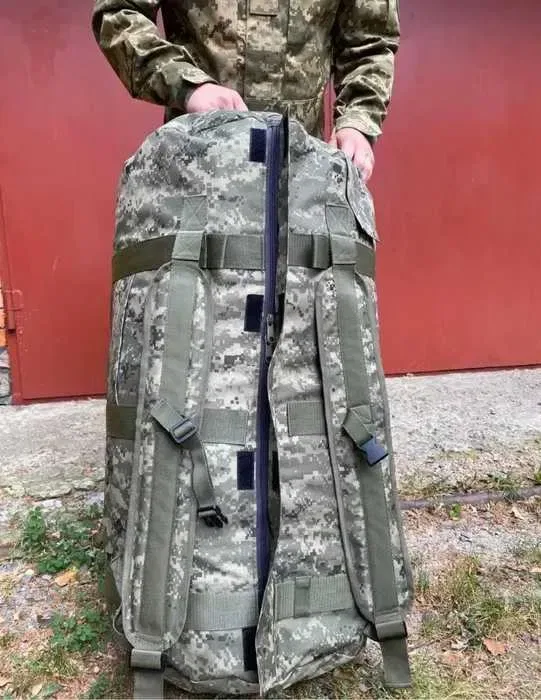 Військовий баул 110 л армійський баул рюкзак  тактична сумка баул ЗСУ — фото 5