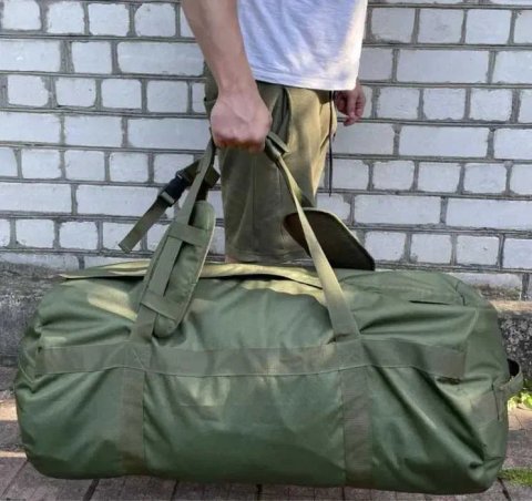 Військовий міцний баул 100л для ЗСУ тактичний баул сумка кордура олива
