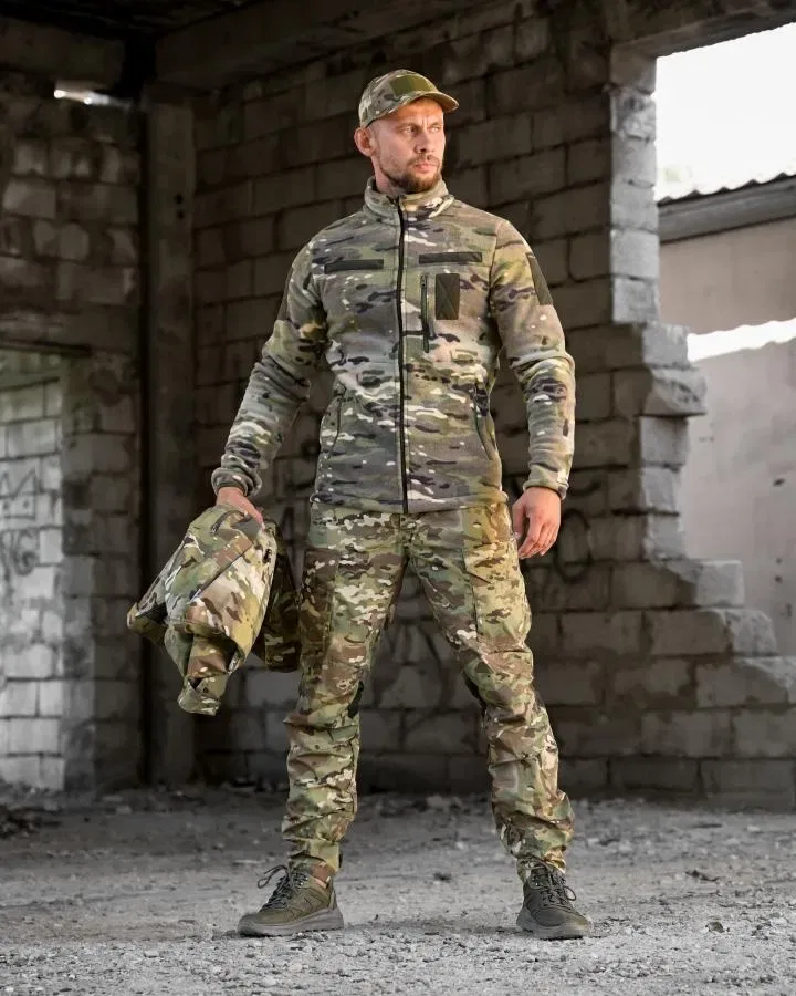 Військовий набір комплект речей 6 в 1 комуфляжний костюм тактичний / Тактичний комплект KMS Tactical мультикам / мультикам 6в1 тактичний костюм осінь — фото 2